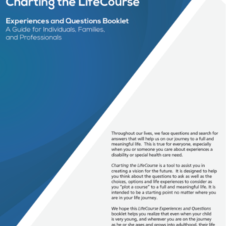 Charting the LifeCourse Experiences and Questions Booklet Cover Page