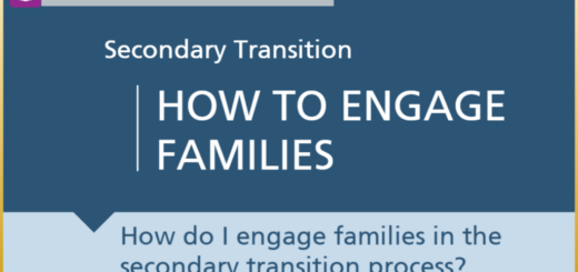 the first slide of the module, titled How to engage families in postsecondary transitions process