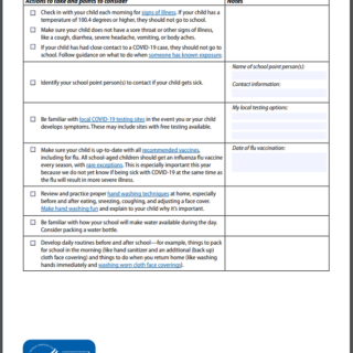 checklist: planning for in-person classes