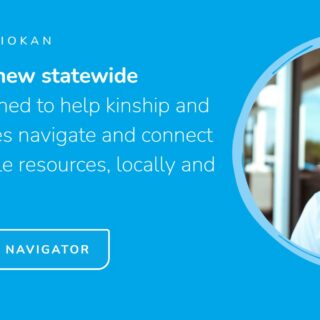 OhioKAN logo: OhioKAN is a new statewide program designed to help kiship and adoptibe families navigate and connect with all available resources, locally and statewide.