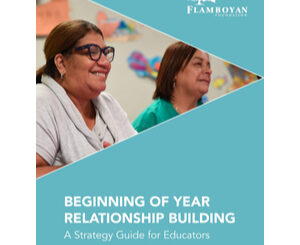 Front page of Beginning of Year Relationship Building A Strategy Guide for Educators